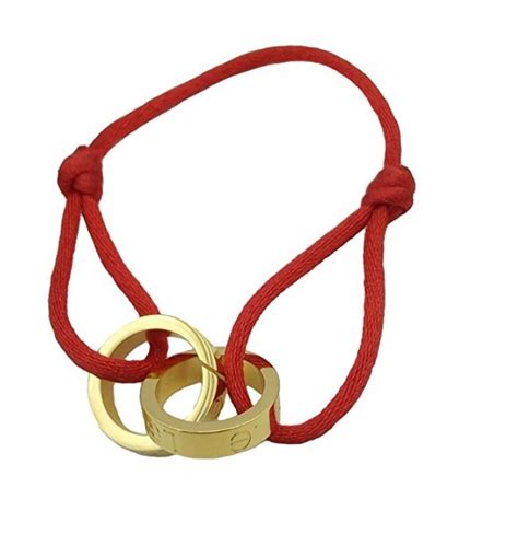 cartier love rope bracelet|cartier trinity bracelet red ribbon.